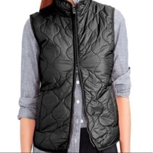Jcrew layering Primaloft vest-black-Size Small